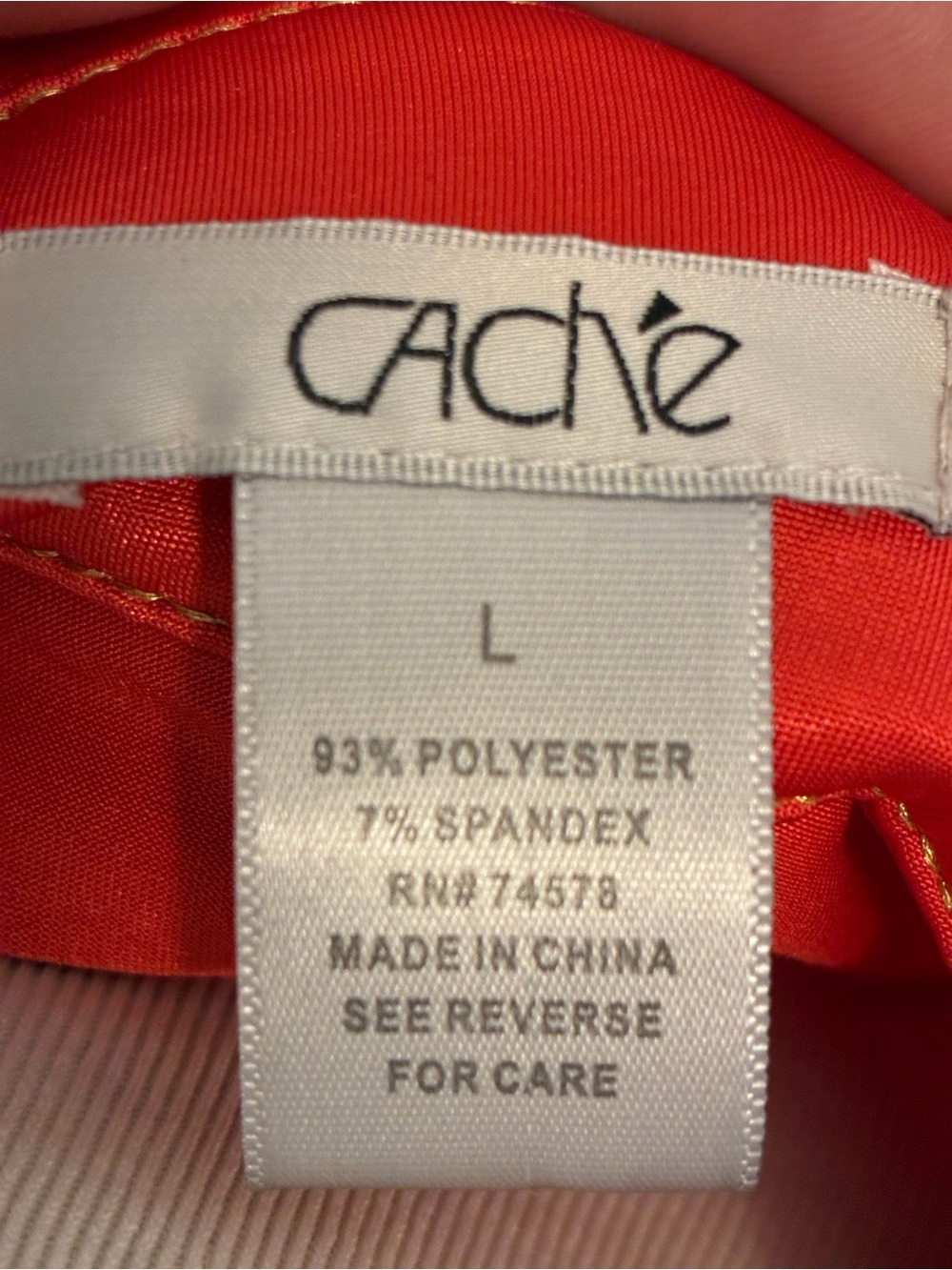 Cache Orange Button-Front Utility Shirt - Picture 3 of 3